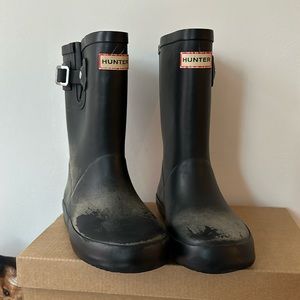 Hunter Kids* Outdoor boots Rubber shoes sz US 10